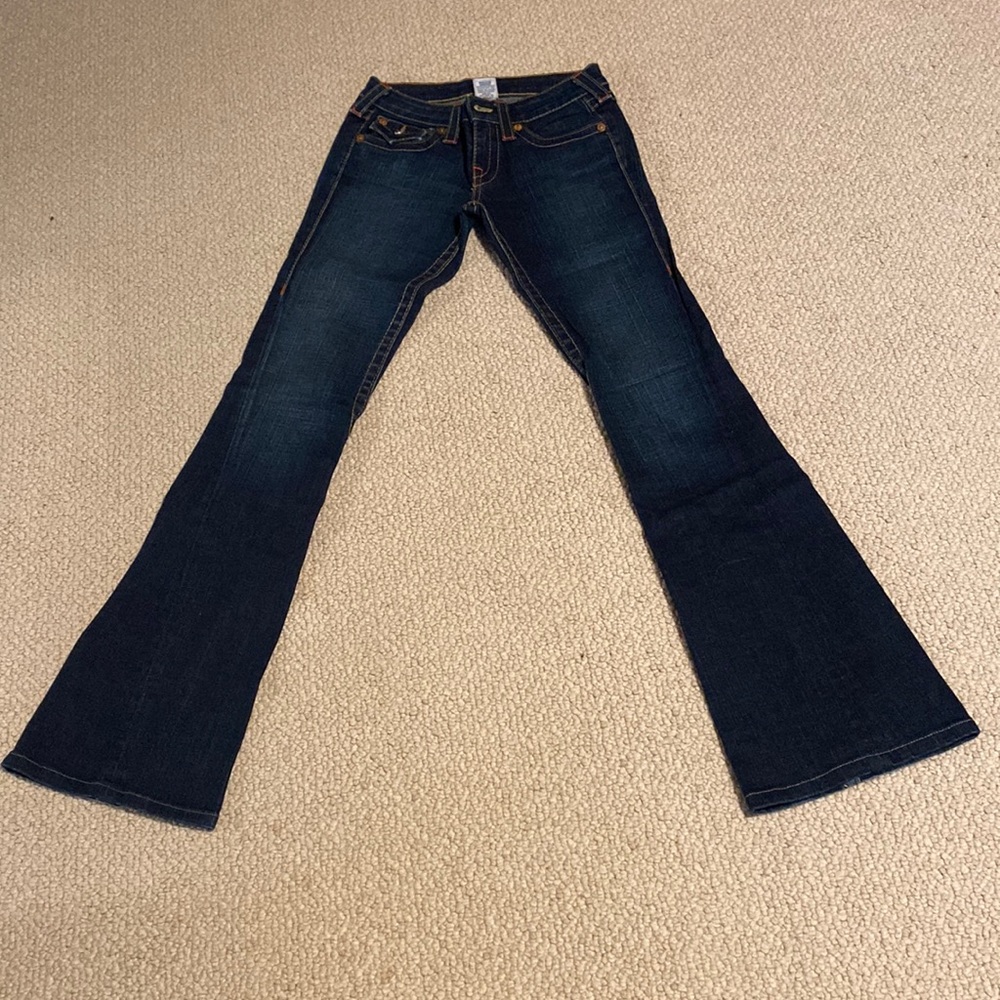 Vintage True Religion low rise flare jeans.  Size 26.  Excellent condition.